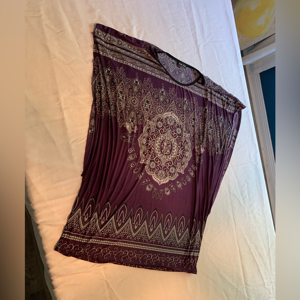 Purple Patterned Top by Free Culture